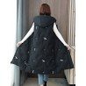 Ladies embroidered down cotton warm vest