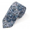 Floral Ties for Men Flower Print Slim Cotton Tie Skinny Necktie Pocket Square Set for Parties