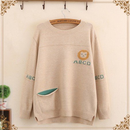 Round neck autumn and winter loose sweater