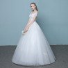 New style word wedding dress 2021 new Korean bride married slender tail neat factory direct sales