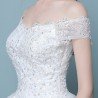 New style word wedding dress 2021 new Korean bride married slender tail neat factory direct sales