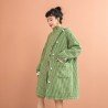 Plaid woolen coat