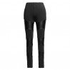 Zanzea Inferior Smooth Splicing PU Boots Pants Leggins