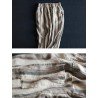 S-5XL Vintage Women Stripe Elastic Waist Radish Pants