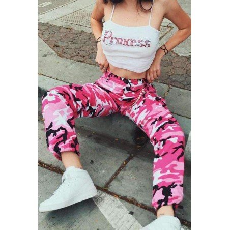 6 Colors Contrast Camouflage Loose Cool Pants