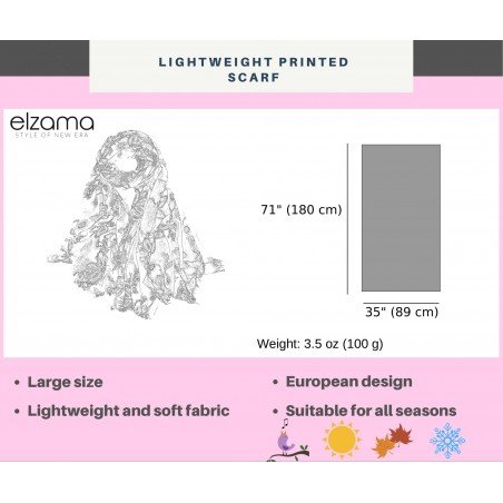 Women Lightweight New Designs Long Cotton Touch Shawl Wrap Warm Scarves