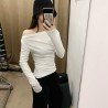 One-shoulder shoulder-shoulder top