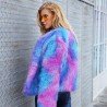 New Colorful Women'S Fur Coat Autumn Winter Jacket Woman Casual Fur Coat Natural Fur Streetwear