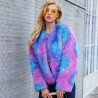 New Colorful Women'S Fur Coat Autumn Winter Jacket Woman Casual Fur Coat Natural Fur Streetwear