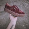 2021 new European wine red velvet casual shoes low shoes shoes soled sports shoes