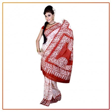 Murshidabad Silk Batique Original Saree 016