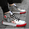 Fashion shoes high-top casual gold color flat warm shoes