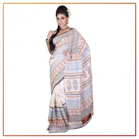 Murshidabad Silk matka nimjori Original Saree 019