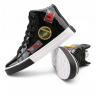 Fashion shoes high-top casual gold color flat warm shoes