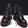 Leather Martin boots