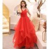 Thin Puff Skirt Sling Banquet Evening Dress