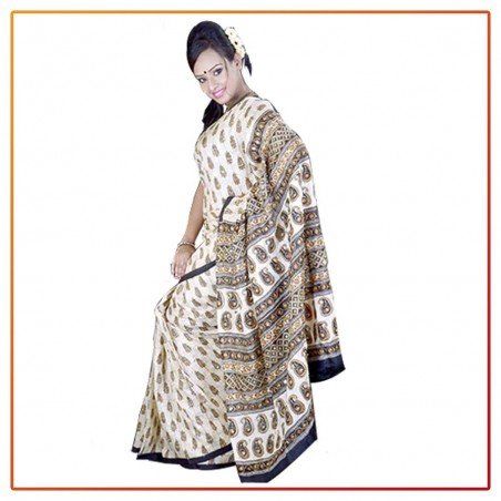 Murshidabad Silk Matka Nimjori Original Saree 031