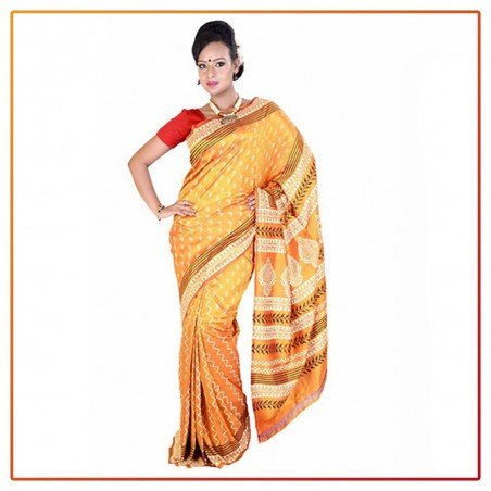Murshidabad Silk Matka Printed Original Saree 039