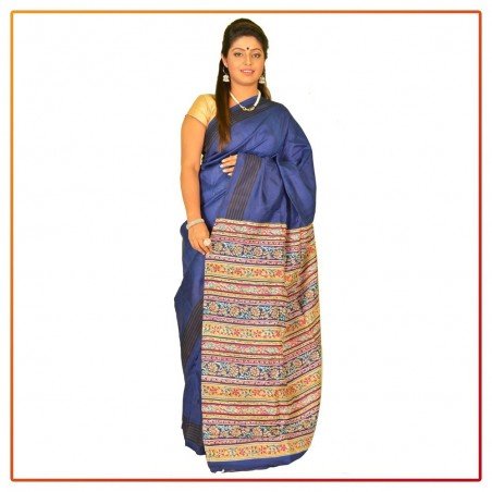 Murshidabad Silk Printed Saree 052