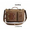 KAUKKO Men's Canvas Army Style Shoulder Travel Tactical Backpacks